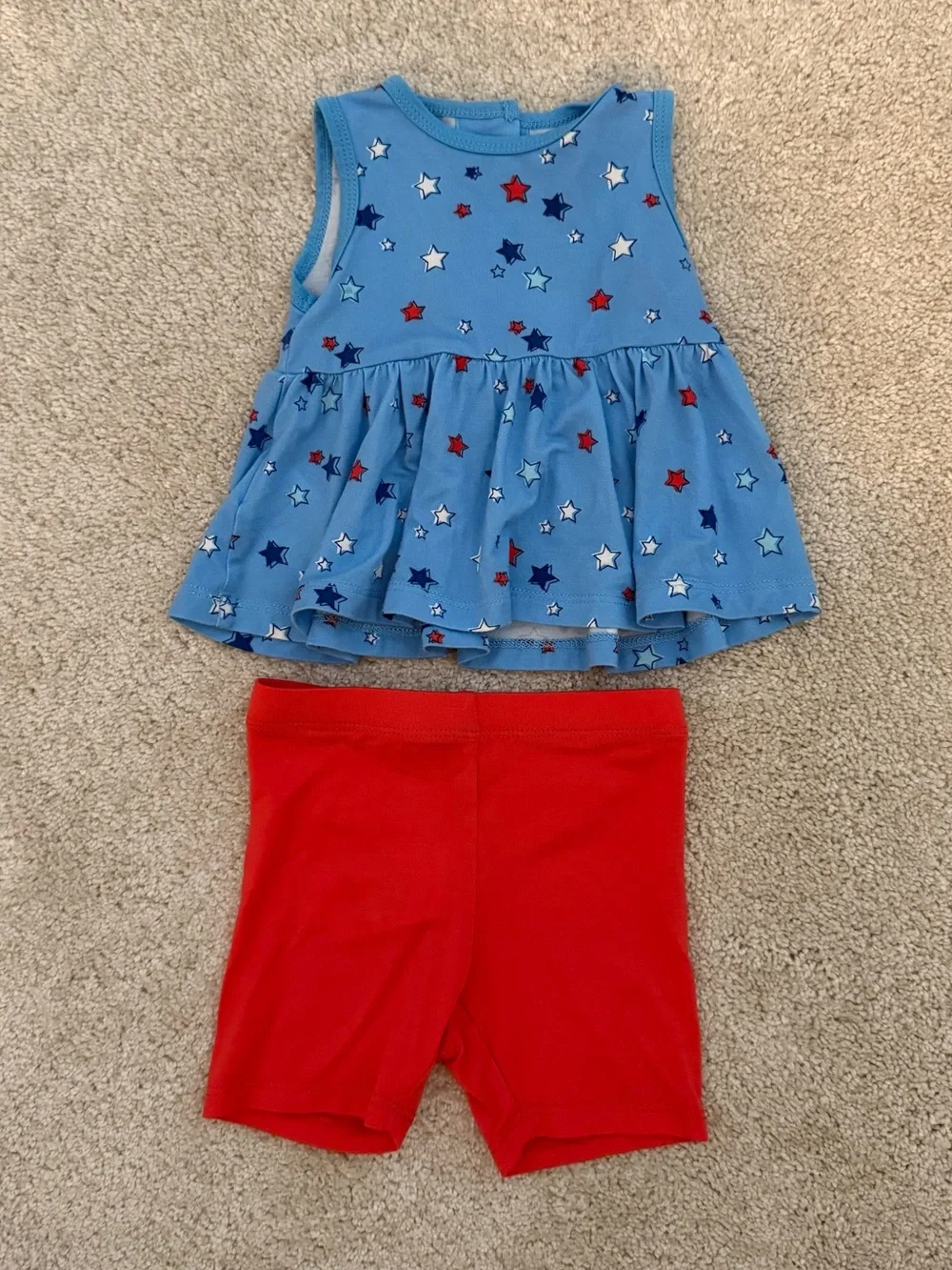 NWOT Magnetic Me Red, White, and Blue-tiful Tank & Shorts Set